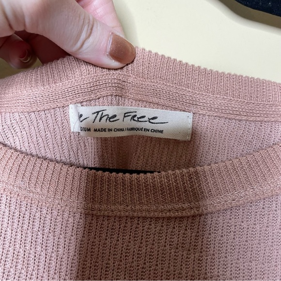 Free People Rainbow Dreams Balloon Sleeve Oversized  Sweater NEW - Picture 5 of 10